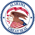 Sceau de l'Alabama de 1868 à 1939.