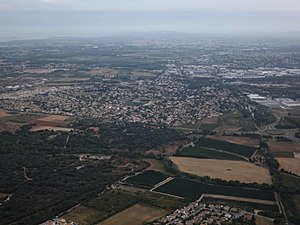 Vue aérienne de Vendargues.