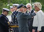 Kungen tackar och medaljerar svenska veteraner under Veterandagen på Djurgården 2015.