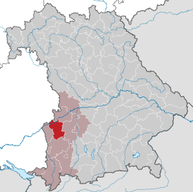 Localisation de Arrondissement de Guntzbourg