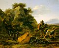 Landscape with Herdsmen Gathering Sticks, early 1650s