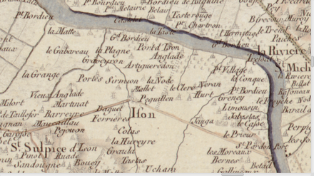 Carte de Cassini, 1756.