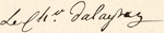 Signature of Nicolas Dalayrac from 1809