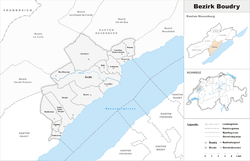 موقعیت Boudry District