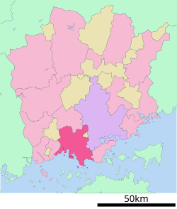 倉敷市位置圖