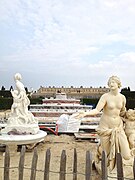 Copy of the Latona statue under construction