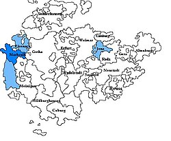ザクセン＝マルクスール公国の位置