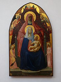 Мазаччо и Мазолино. Сант' Анна Меттерца. 1424.