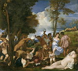 Titian, "Bacanal de los Andrios", c. 1523-1526