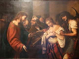 Pietro della Vecchia, Le Christ et la femme adultère.