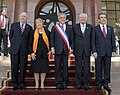 Image 18Five presidents of Chile since Transition to democracy (1990–2022), celebrating the Bicentennial of Chile (from History of Chile)