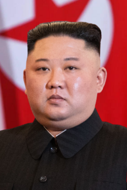 Kim Jong-un vuonna 2019.