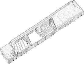 Longhouse reconstruction, Denmark, c. 1900 BC.[86][87]