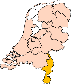 Poziția regiunii Provincia Limburg