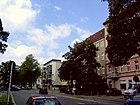 Maximilianstraße, über die Mühlenstraße westwärts gesehen