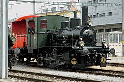 Dampflokomotive E 3/3 Nr. 456 des Vereins Historische Seethalbahn, ex NOB