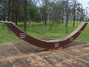 Marcador del tròpic a Maringá, Paranà, Brasil
