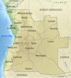 Ramani ya Angola