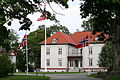 Az 1814-es alkotmányozó gyűlés helyszínéűl szolgáló Eidsvollbygningen napjainkban