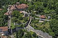 Vue d'ensemble du couvent et de ses jardins.