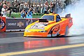 Top Methanol Funny Car beim Burn-out