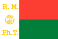 Flaga prezydenta Philiberta Tsiranany z lat 1959–1972, awers