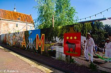 Stilisierte Mauer in Edam