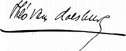 Theo van Doesburgs signatur