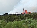 Lavafontäne an Spalte 22 von der Nordseite der Spalten