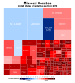 Image 57Treemap of the popular vote by county, 2016 presidential election (from Missouri)