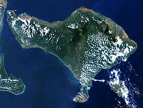 Image satellite de Bali.