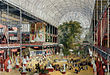 Всесвітня виставка всередині Кришталевого палацу в Лондоні. Літографія J. McNeven, W. Simpson (1851)