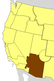 Location of the Diocese of Arizona