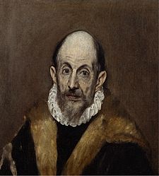 El Greco (Autorretrato, 1595-1600).