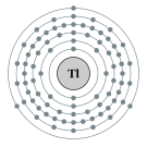 탈륨의 전자껍질 (2, 8, 18, 32, 18, 3)