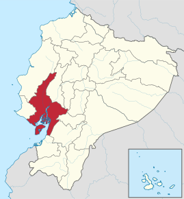 Kart over Guayas
