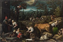 Ilanak, gan Leandro Bassano, moni 1590