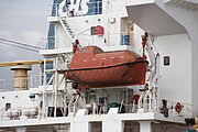 Gesloten reddingsboot