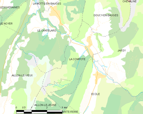 Poziția localității La Compôte