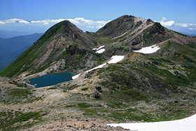 Vue du mont Haku depuis Onanjimine.