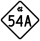 North Carolina Highway 54A marker