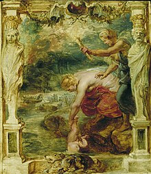 Thetis ponára Achilla do Styxu, Peter Paul Rubens (medzi rokmi 1630 a 1635)