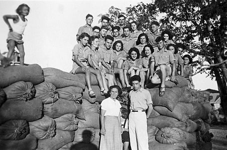 Un grup de joves de la Jugend-Alijah a Israel, 1946