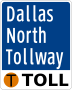 Dallas North Tollway marker