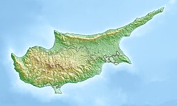 Location of Limassol Salt Lake in Cyprus.