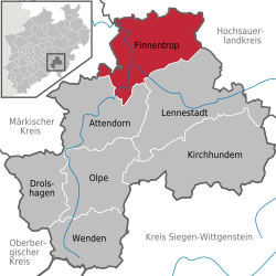 Finnentrop – Mappa