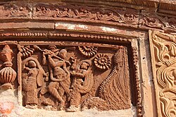 Rameswar Shiva temple complex - terracota carving