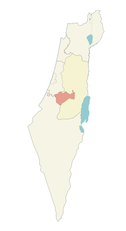 Розташування Єрусалимський округ القدس מחוז ירושלים