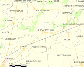 Poziția localității Le Gault-Saint-Denis