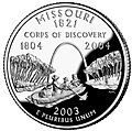 Image 30Missouri State quarter featuring the Lewis and Clark Expedition (from Missouri)